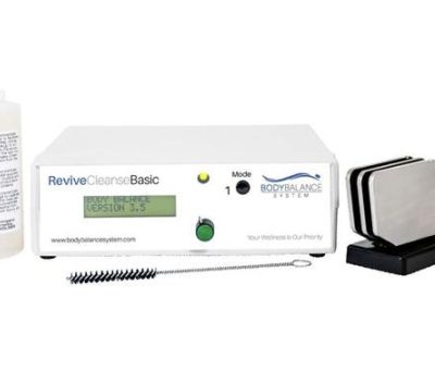 ReviveCleanseBASIC ionic foot detox kit with controller, Sea-Onic array, solution bottle and cleaning brush