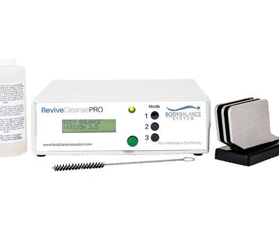 ReviveCleansePRO ionic foot detox kit with controller, Sea-Onic array, solution bottle and cleaning brush